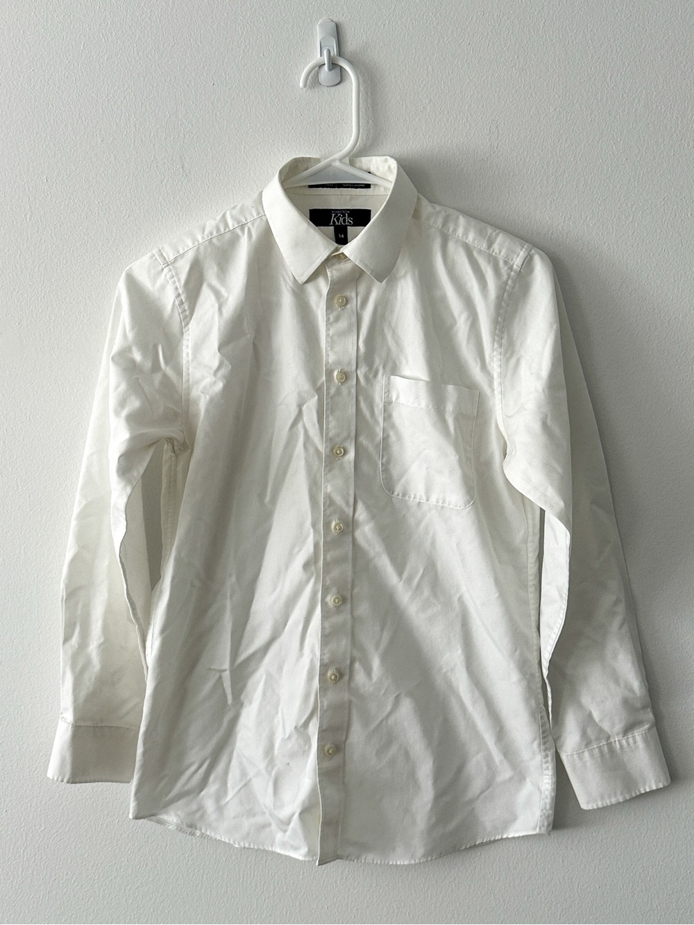 Nordstrom Kids White Button Down Shirt Kids Size 14